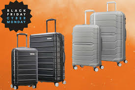 There is a sale on luggage.