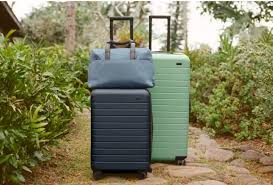 green suitcase